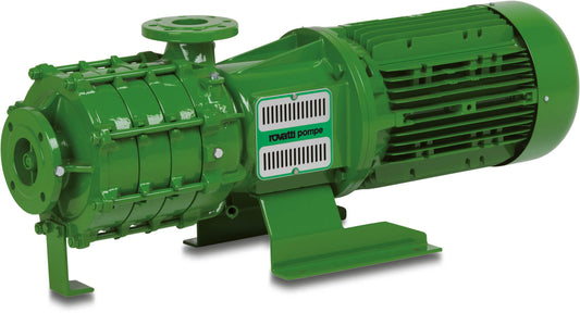 Rovatti Mehrstufige Kreiselpumpe Gusseisen DN65 x DN50 DIN Flansch 27bar 19,6A 400VAC Grün
