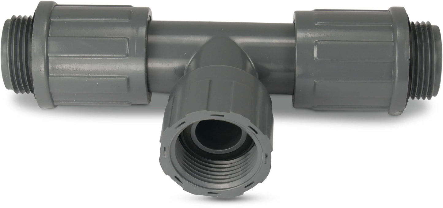 Rain Bird RB1303-010 Verteilerstück PVC 1" Innengewinde x Außengewinde x Außengewinde 10bar Grau