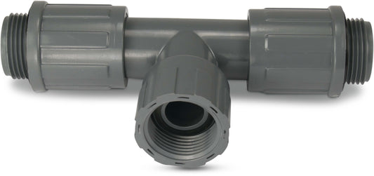 Rain Bird RB1303-010 Verteilerstück PVC 1" Innengewinde x Außengewinde x Außengewinde 10bar Grau