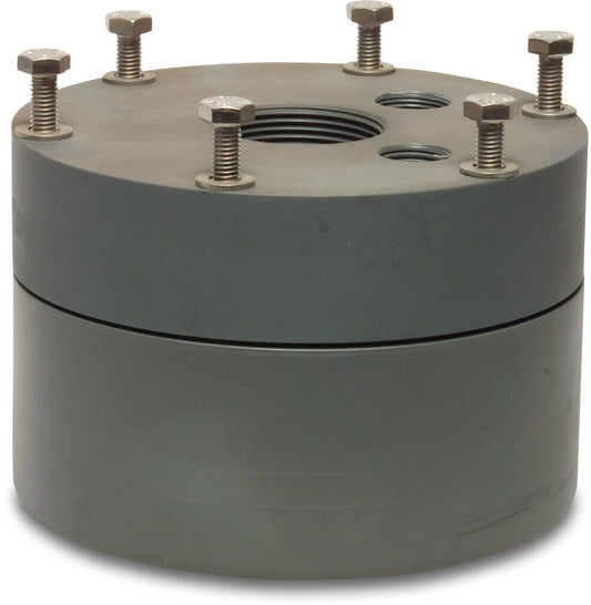 Brunnenkopf mit Entnahme PVC-U 125 mm Klebemuffe