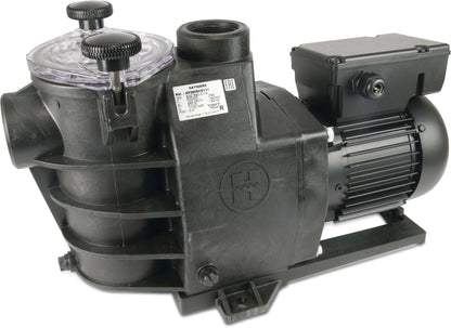Hayward Max-Flo Schwimmbadpumpe PP GF 1 1/2" Innengewinde 4,5/2,6A 400VAC Schwarz 0,75PS