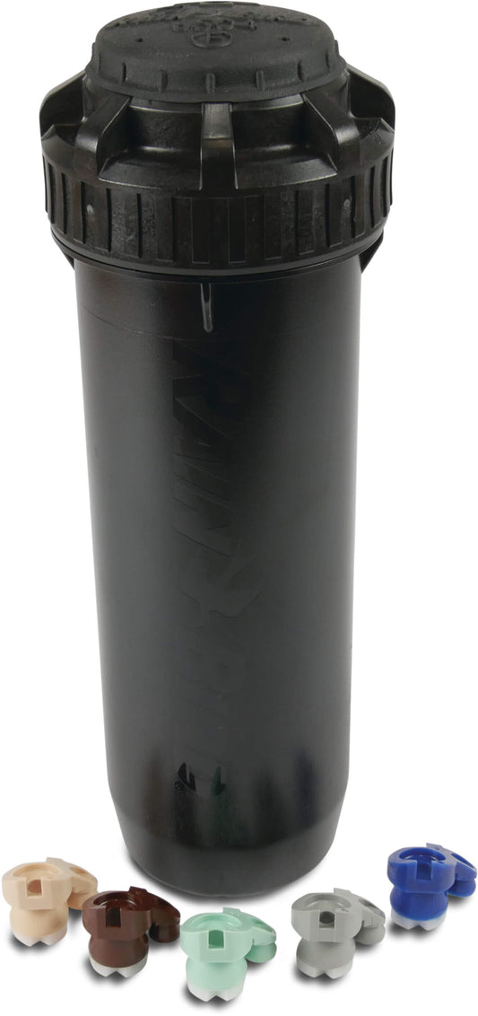 Rain Bird Falcon 6504PC Pop-up-Regner Kunststoff 1" Innengewinde 2,1 - 6,2bar 40-360° Schwarz