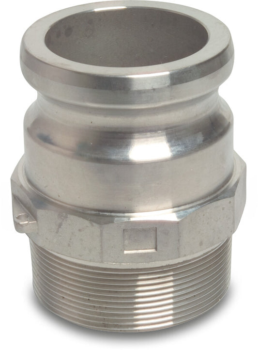 Schnellkupplung Edelstahl 316 3/4" V-Teil Kamlock x Außengewinde 16bar Typ Kamlock F