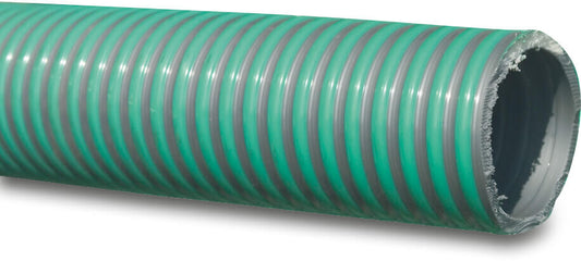Merlett Spiral Saugschlauch PVC 204 mm x 229 mm 1,5bar 0.9bar Grün/Grau 10m Typ Arizona