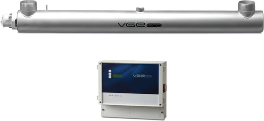 VGE Pro Low pressure lamp UV system Edelstahl 2" Außengewinde 6bar Typ
