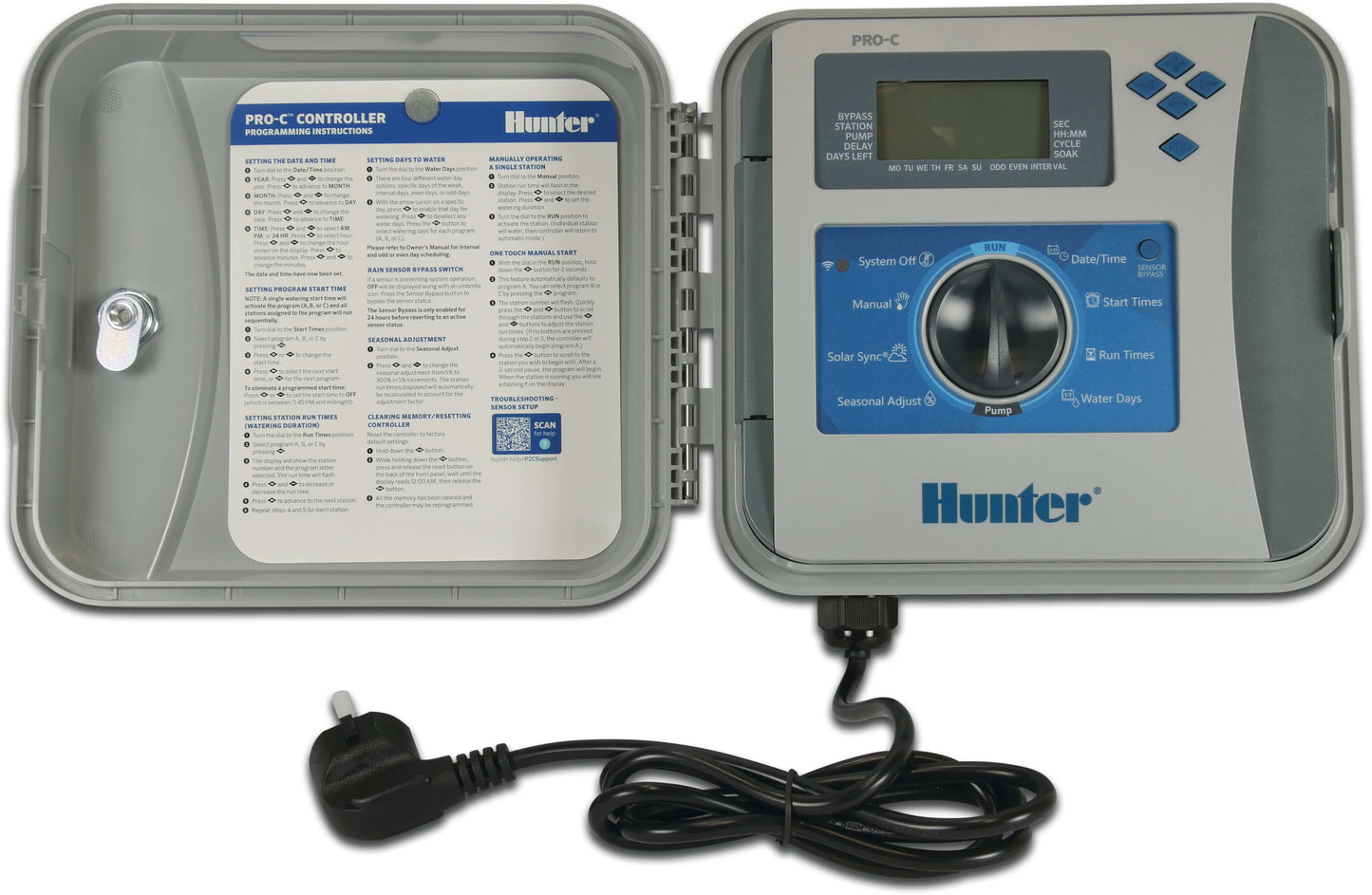 Hunter P2C401E Steuergerät Kunststoff 230VAC Grau