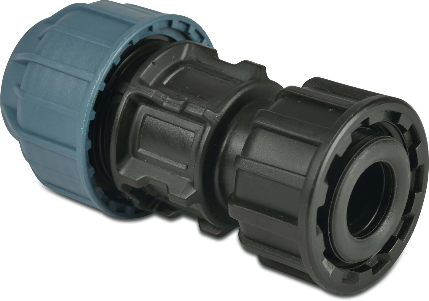 Jason Swivel Adapter PP Klemm x Innengewinde 10bar Schwarz/Blau