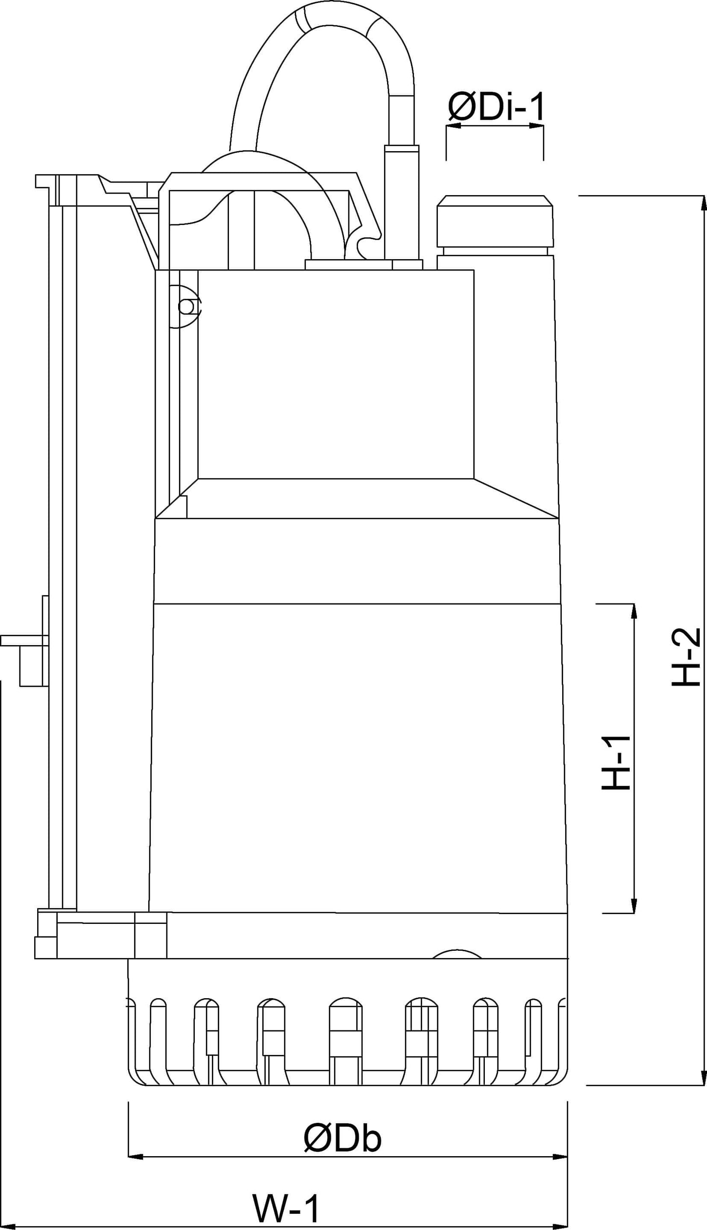 DAB Nova UP 300 M-AE Tauchpumpe verstärkt Kunststoff 1 1/4" Außengewinde 1,5A 230VAC Grün