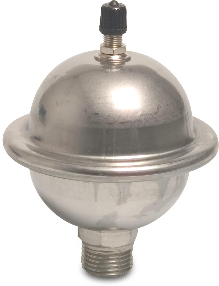 Wasserschlagdämpfer Edelstahl 304L 1/2" Außengewinde 20bar WRAS Typ CAR19
