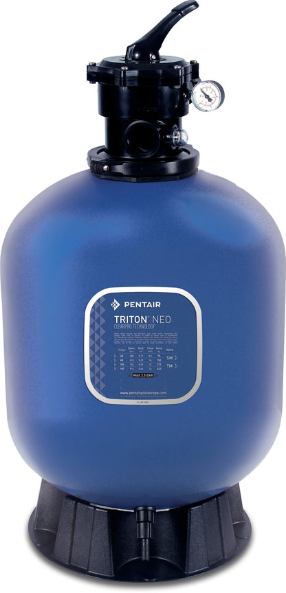 Pentair Triton® F-19T6-NEO-CP Sandfilter Polyester glasfaserverstärkt Innengewinde 3,5bar Blau