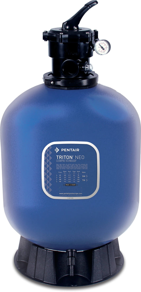 Pentair Triton® F-19T6-NEO-CP Sandfilter Polyester glasfaserverstärkt Innengewinde 3,5bar Blau