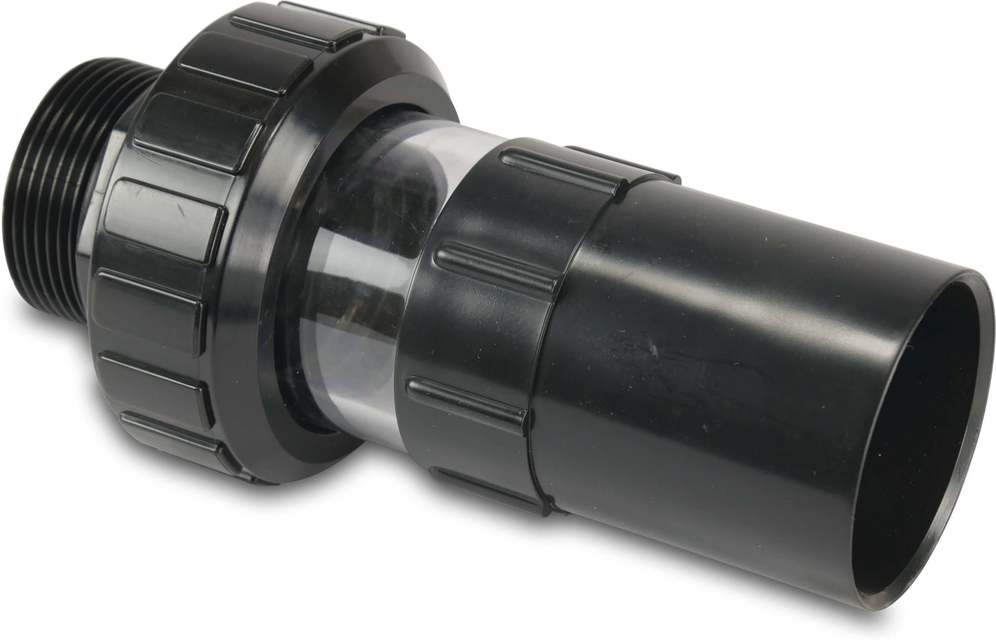 Verschraubung 1 1/2" mit Schauglas und O-Ring