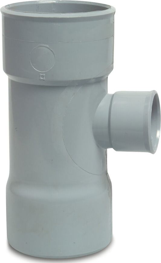 T-Stück 87° PVC-U Klebemuffe Grau KOMO