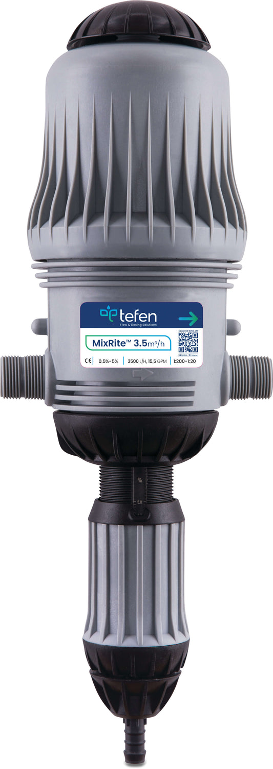 Tefen MixRite TF 3.5 Dosierpumpe 3/4" Außengewinde x Schlauchtülle x Außengewinde
