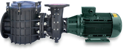 PSH F-Giant-17 Schwimmbadpump öffentlicher Bereich PP/GF30 DN100 DIN Flansch 9,9A 230/400VAC Schwarz/Grün
