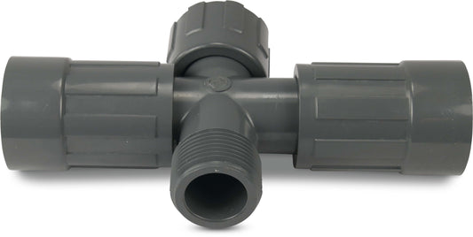 Rain Bird RB1220-010 Verschraubung PVC 1" Innengewinde x Überwurfmutter IG x Außengewinde 10bar Grau