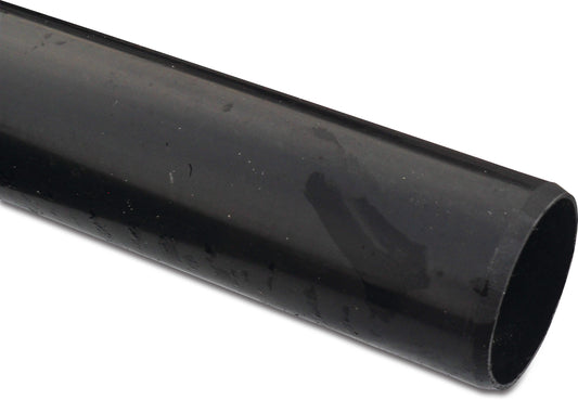 Begrenzungsrohr PE x Glatt Schwarz 6m