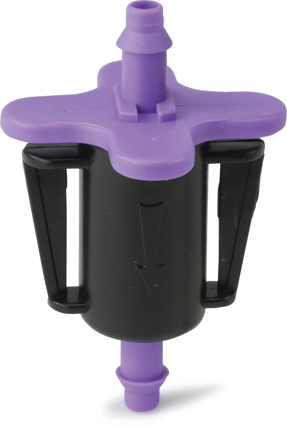 NaanDan Durchflussregler Kunststoff 4/7 mm Tülle 130micron 25ltr/h Schwarz Typ