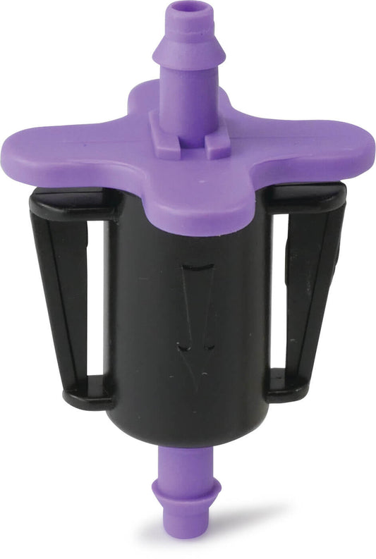 NaanDan Durchflussregler Kunststoff 4/7 mm Tülle 130micron 25ltr/h Schwarz Typ