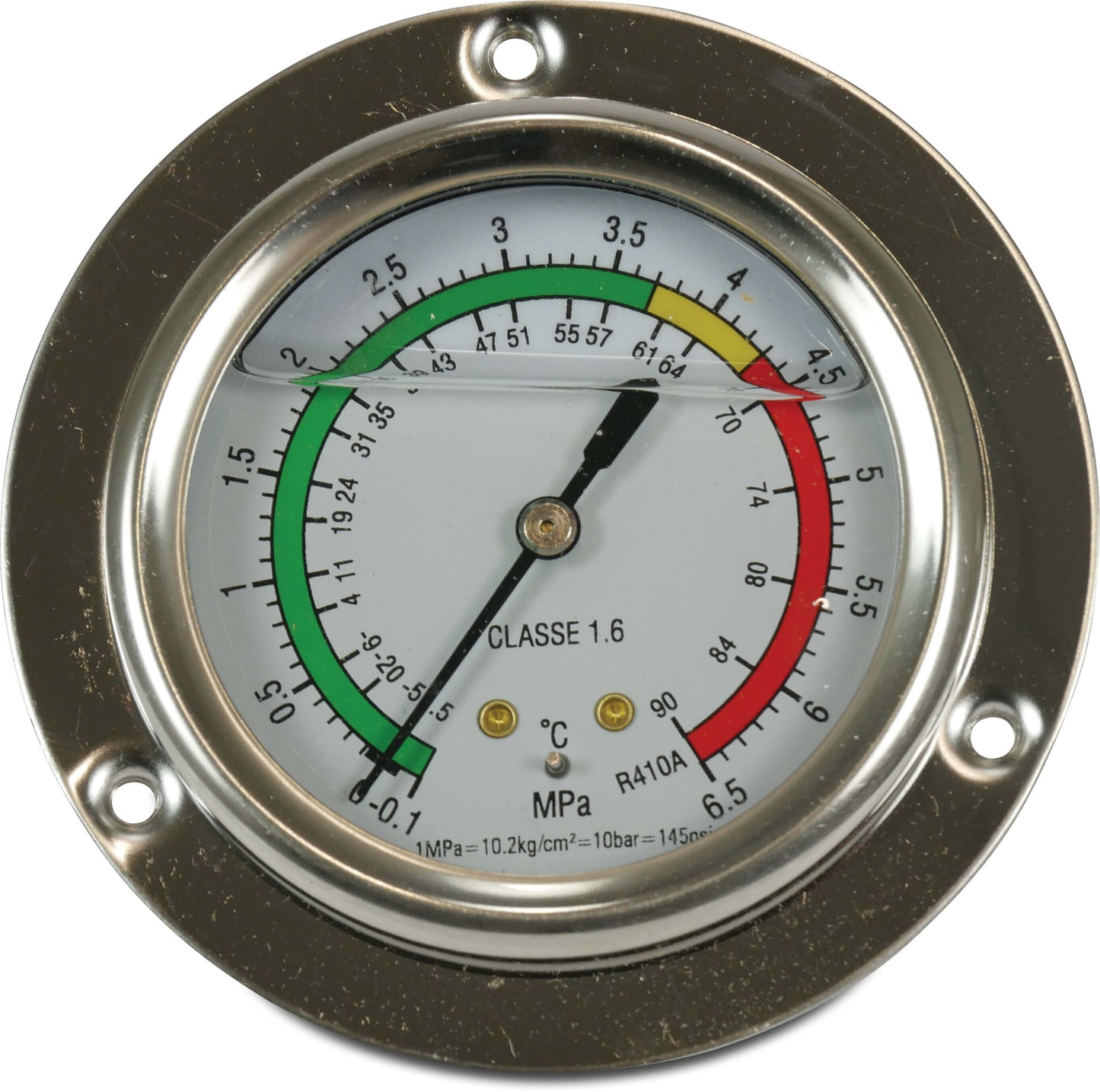 Einbau-Manometer 63 mm 1/4" Außengewinde 0-65Kg/cm2