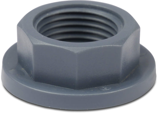 Mutter PP 3/8" Innengewinde 10bar Grau
