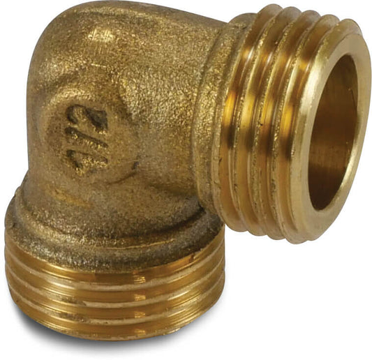 Nr. 94 Winkel 90° Messing 1/2" Außengewinde 10bar (VE: 5 St.)
