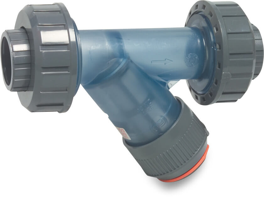 Schmutzfänger PVC-U Klebemuffe 10bar 500micron PVC Gaze Transparent