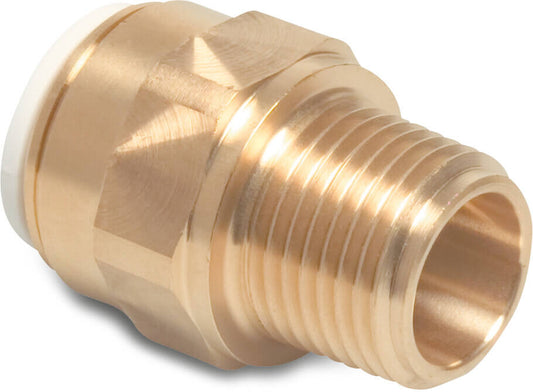 Speedfit Übergangsnippel Messing 15 mm x 1/2" Einsteck x Außengewinde 10bar DVGW/KIWA/WRAS