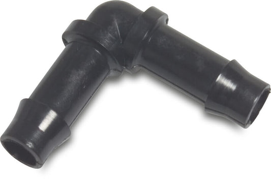 Winkel 90° PA (Nylon) 10 mm Schlauchtülle 10bar Schwarz Typ WF