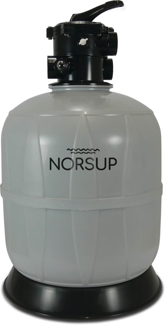 Norsup T620 Sandfilter PP 50 mm / 1 1/2" Innengewinde 3,75bar Grau