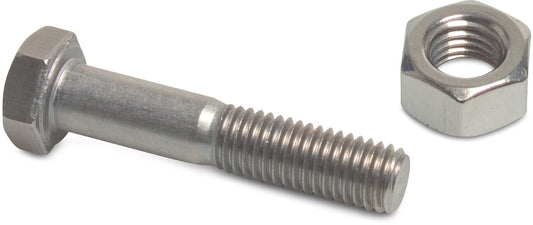 Set Schrauben + Muttern Edelstahl A2 2 Schrauben + Muttern