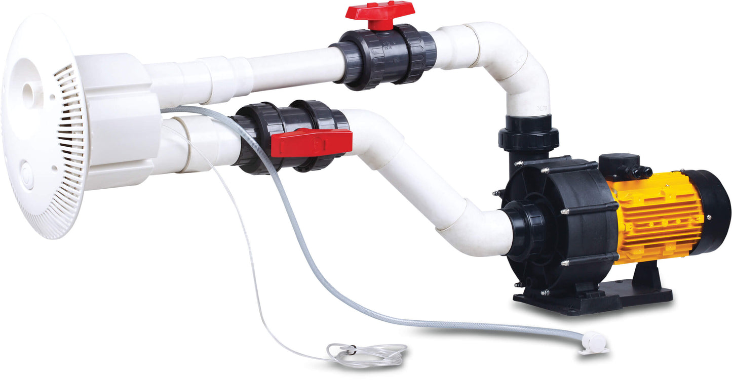 Gegenstromanlage PP 75 mm Klebemuffe Typ STP-3000