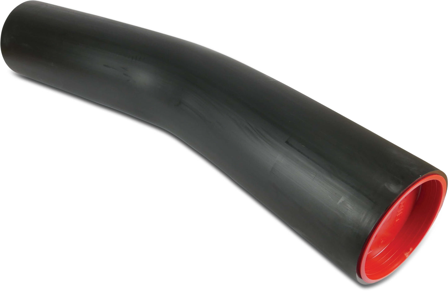 Bogen 22° PE100-RC Glatt SDR17 Schwarz DVGW Typ aus Rohr hergestellt