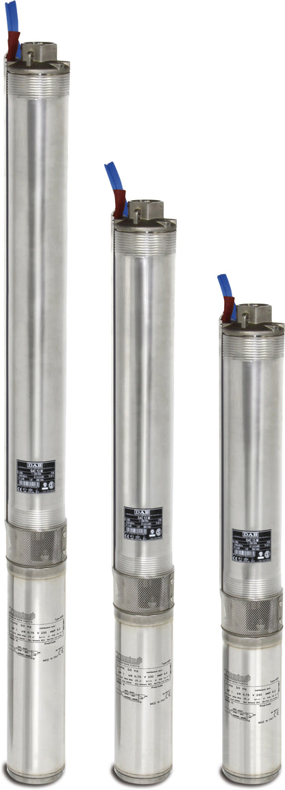 DAB Brunnenpumpe Edelstahl 304 2" Innengewinde 7,5A 400VAC mit 30m Kabel