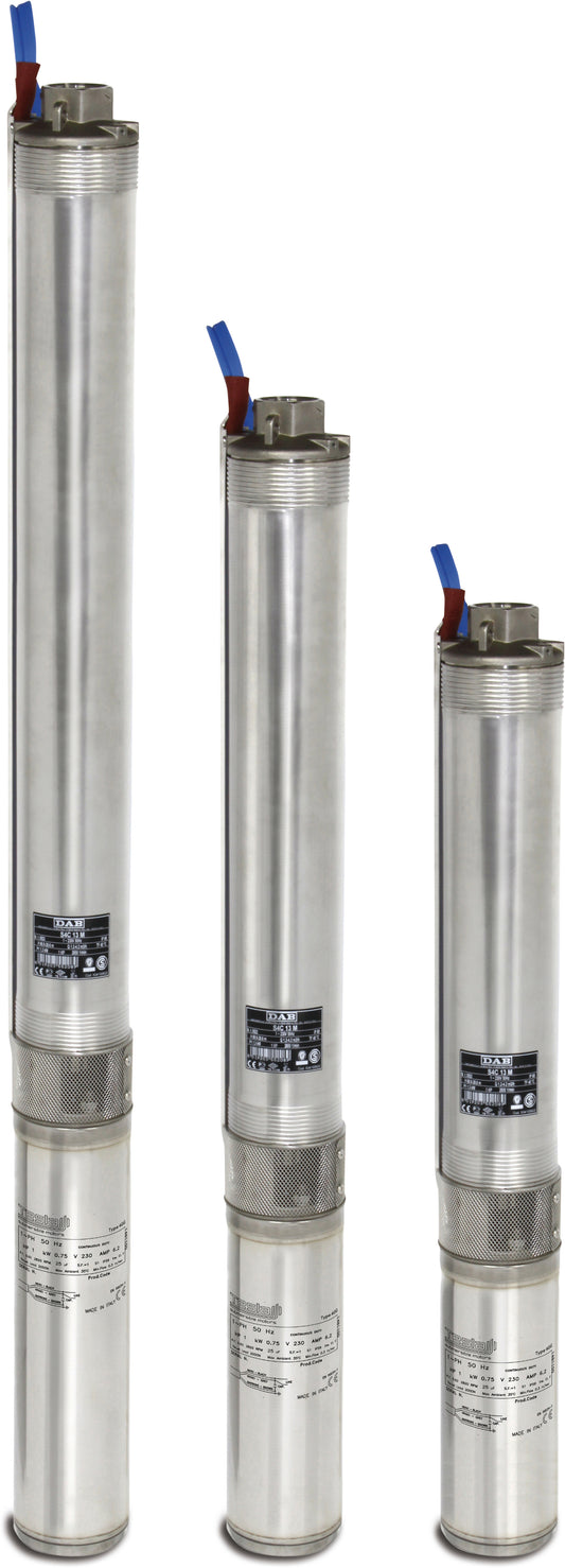 DAB Brunnenpumpe Edelstahl 304 2" Innengewinde 7,5A 400VAC mit 30m Kabel