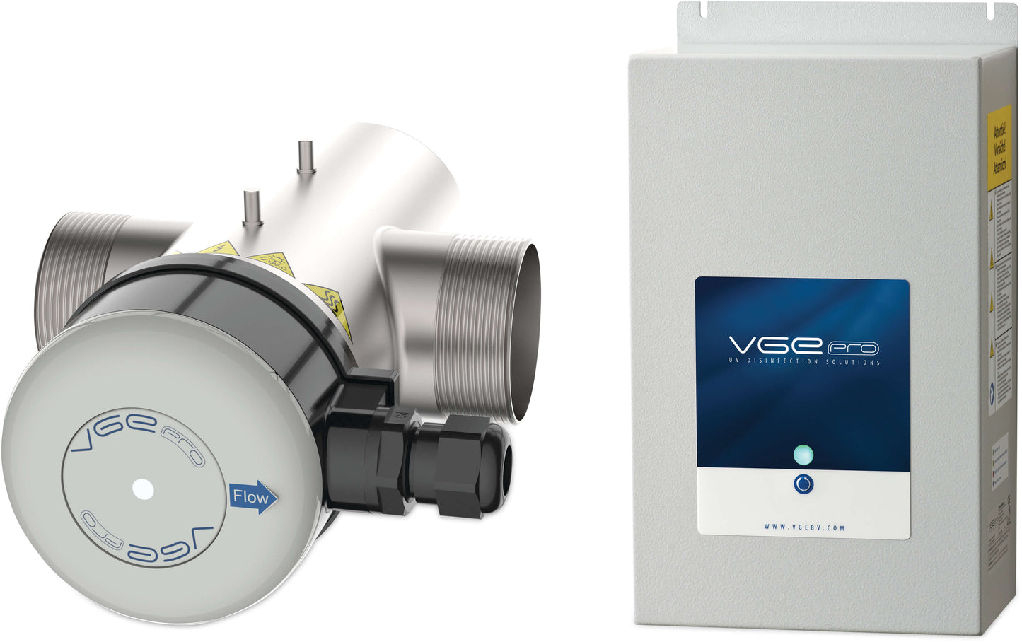VGE Pro Medium pressure lamp UV system Edelstahl 316L 2" Außengewinde 10bar Typ MultiMax 400