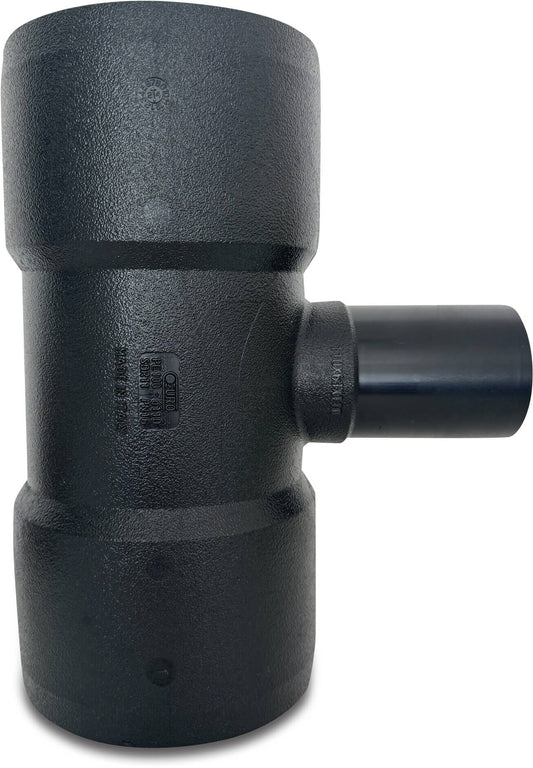 Profec Reduzier T-Stück 90° PE100 Elektroschweißmuffe SDR11 40VAC 10bar 16bar Schwarz DVGW