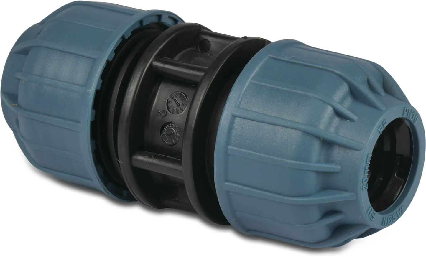 Jason Kupplung PP Klemm 10bar Schwarz/Blau