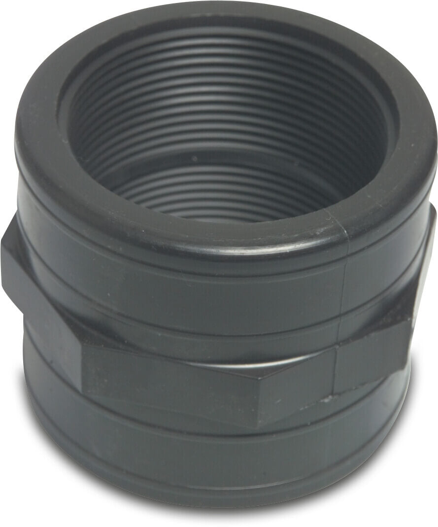 Muffe PP Innengewinde 10bar Schwarz