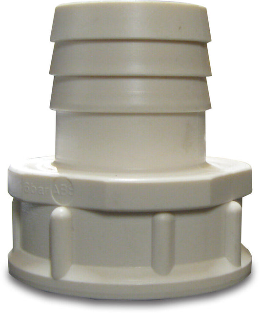 Praher Schlauchtülle mit Innengewinde 1 1/2" x 38 mm Innengewinde x Schlauchtülle 6bar Weiß