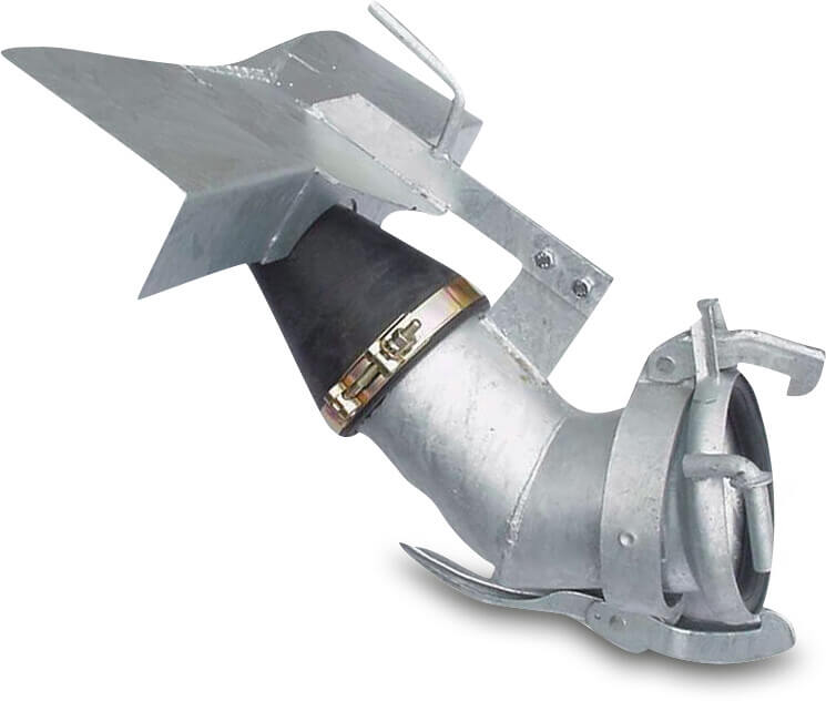 Exakt Verteiler Stahl Verzinkt 159 mm M-Teil Kardan Typ mit Spritzschutz (VE: 10 St.)