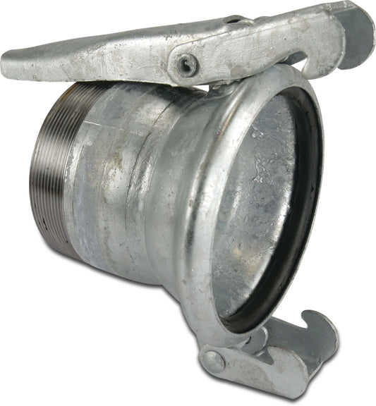 Schnellkupplung Stahl Verzinkt 120 mm x 2 1/2" M-Teil italienisch x Außengewinde Typ Italienisch