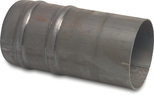 Schlauchtülle Stahl 200 mm x 204 mm x 2 mm Stumpfschweißung x Schlauchtülle Schwarz