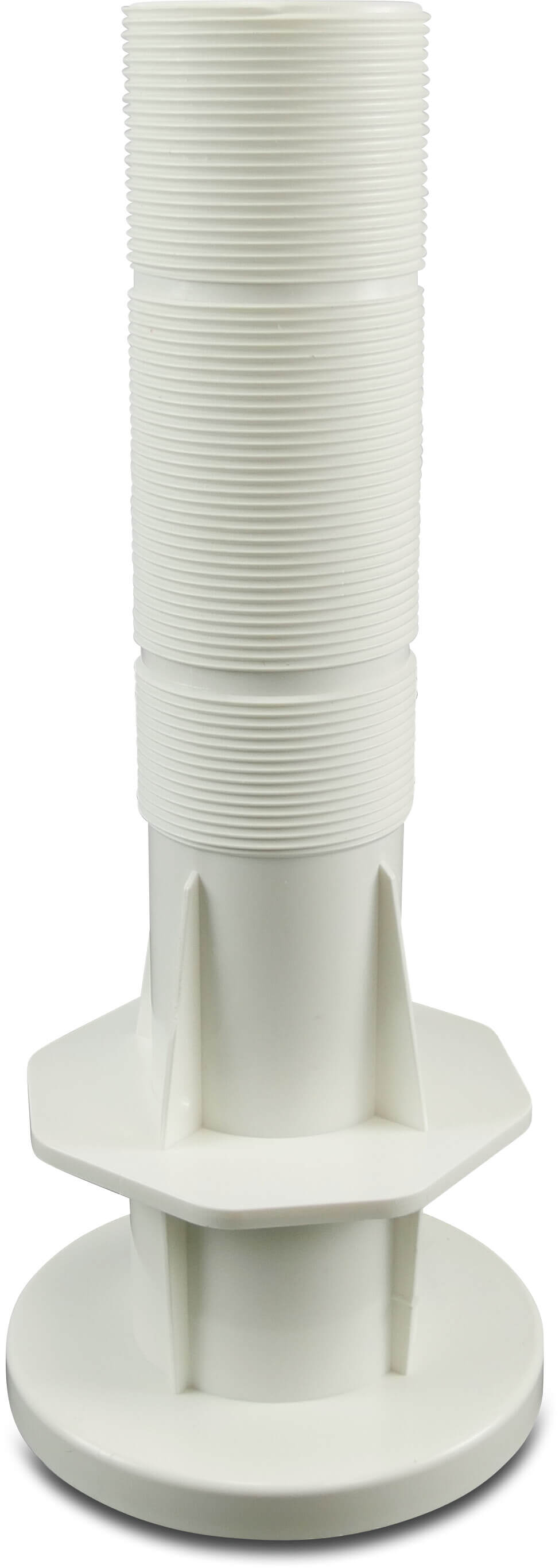 Flotide Mauerdurchführung ABS 50 mm x 2" Klebemuffe x Innengewinde Weiß 300,30 mm