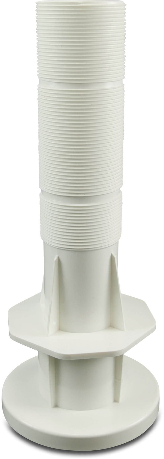 Flotide Mauerdurchführung ABS 50 mm x 2" Klebemuffe x Innengewinde Weiß 300,30 mm
