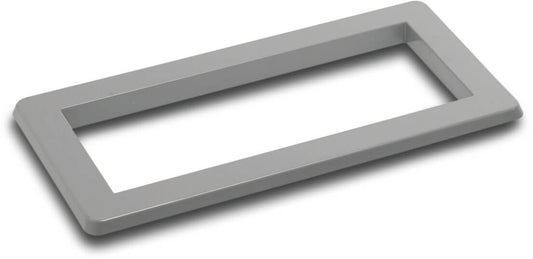 Ocean Flansch mit Blende für Skimmer ABS 242 mm x 466 mm Grau Großer Maßstab Typ Standard with enlargement