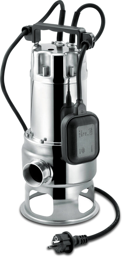 Foras DS 80 T set-back Vortex Tauchpumpe Edelstahl 2" Innengewinde 2,2A 400VAC Edelstahl mit Schwimmer