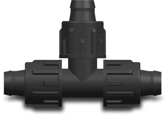 T-Stück 90° PP 17 mm Tape 6bar Schwarz