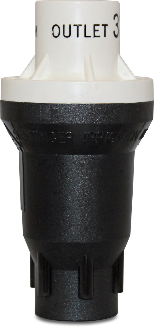 Senninger Druckminderer Kunststoff 1" Innengewinde Schwarz/Weiß Typ PMR-15
