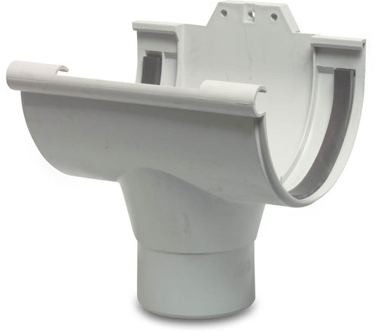 Zentrales Ablassteil PVC-U Steckmuffe x Reduziert Grau Typ NC